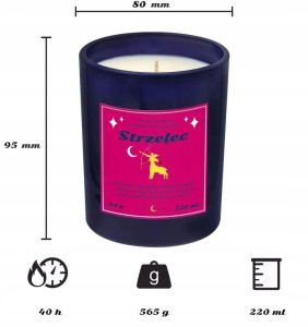 Cup&You Zestaw prezentowy STRZELEC herbata i świeczka zapachowa dla osoby ze znakiem zodiaku strzelca - prezent upominek dla kobiety faceta mamy taty babci dziadka 6