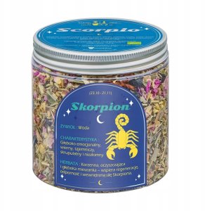 Cup&You Zestaw prezentowy SKORPION herbata i świeczka zapachowa dla osoby ze znakiem zodiaku skorpiona - prezent upominek dla kobiety faceta mamy taty babci dziadka 3