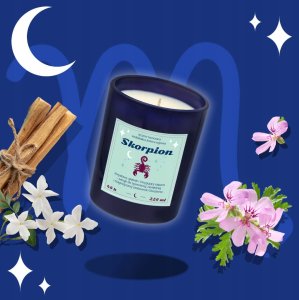 Cup&You Zestaw prezentowy SKORPION herbata i świeczka zapachowa dla osoby ze znakiem zodiaku skorpiona - prezent upominek dla kobiety faceta mamy taty babci dziadka 8