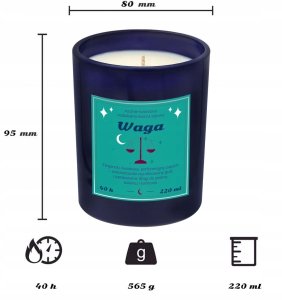 Cup&You Zestaw prezentowy WAGA herbata i świeczka zapachowa dla osoby ze znakiem zodiaku wagi - prezent upominek dla kobiety faceta mamy taty babci dziadka 6