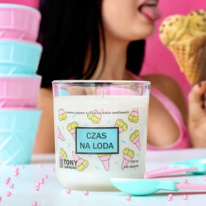 Cup&You Naturalna ręcznie robiona świeca sojowa zapachowa w szkle CZAS NA LODA 40h palenia 200ml - prezent upominek dla kobiety faceta męża żony chłopaka dziewczyny 4