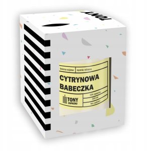 Cup&You Naturalna ręcznie robiona świeca sojowa zapachowa w szkle CYTRYNOWA BABECZKA 50h palenia 300ml - prezent upominek dla kobiety mamy dziewczyny żony babci niej 4
