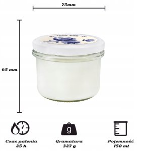 Cup&You ręcznie robiona świeca sojowa zapachowa w szkle SZAFIROWY BLASK 25h palenia 150ml 4