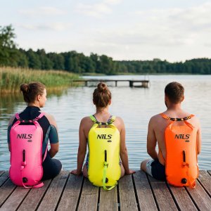 Avenli NILS NC1772 Dmuchana bojka do pływania 28 L Pomarańczowa 12