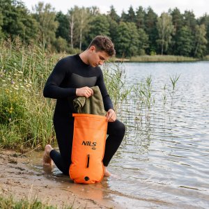 Avenli NILS NC1772 Dmuchana bojka do pływania 28 L Pomarańczowa 8