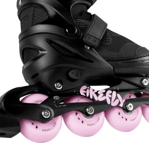 Spokey Łyżworolki Spokey Firefly czarno-różowe 946365-946366 35-38 6