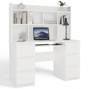 Biurko 4HouseDesign Kuba Białe 130 cm x 51 cm 2
