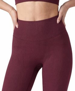 Carpatree Damskie Legginsy Getry Carpatree Rib Profile Plum Purple 3