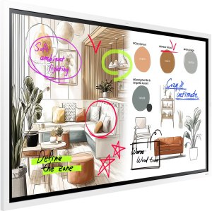 System interaktywny Samsung Flip WM55FX - 140 cm (55") Klasa przekątnej WMFX Series wyświetlacz LCD z podświetleniem LED - Edukacja / Biznes - mit interaktives Whiteboard integriert, Touchscreen (Multitouch) - Tizen OS - 4K UHD (2160p) 3840 x 2160 2