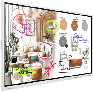 System interaktywny Samsung Flip WM75FX - 190 cm (75") Klasa przekątnej WMFX Series wyświetlacz LCD z podświetleniem LED - Edukacja / Biznes - mit interaktives Whiteboard integriert, Touchscreen (Multitouch) - Tizen OS - 4K UHD (2160p) 3840 x 2160 - Szary 2