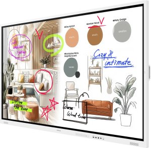 System interaktywny Samsung Flip WM75FX - 190 cm (75") Klasa przekątnej WMFX Series wyświetlacz LCD z podświetleniem LED - Edukacja / Biznes - mit interaktives Whiteboard integriert, Touchscreen (Multitouch) - Tizen OS - 4K UHD (2160p) 3840 x 2160 - Szary 3