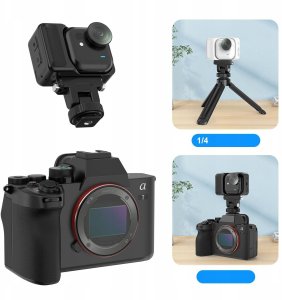 Szybkozłączka Puluz Mocowanie Uchwyt Szybkozłączka Magnes Na Gwint 1/4"" I Stopkę Iso Do Insta360 Go Ultra / Puluz / Pu1073b 7
