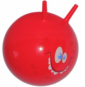 Enero Piłka do skakania z rogami Skoczek 45 cm Czerwony Enero Toys 2