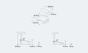 NGS LiberNovo Footrest Ergonomic Support Regulowany podnóżek do krzesła zielony 4