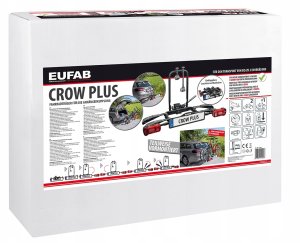 Eufab Eufab 11582 CROW PLUS Bagażnik Rowerowy na 2 Rowery Na Hak max 50kg 4