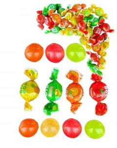 Roshen Zestaw 8x 1kg Cukierki Bim Bom Roshen landrynki z nadzieniem owocowym 4