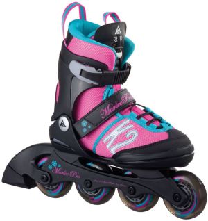 Rolki K2 Rolki regulowane dziecięce Marlee Pro Jr Girls Różowe r. 32-37 1