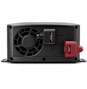 Przetwornica Qoltec Przetwornica napięcia Pure Sine Wave | 12V na 230V | 500/1000W | LCD | USB | USB-C | Kompatibilność z LiFePo4 GEL AGM 4