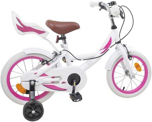 vidaXL vidaXL Rower Dziecięcy 14 Cali dla dzieci w wieku 3-5 lat Biały 3