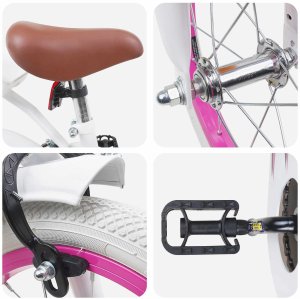 vidaXL vidaXL Rower Dziecięcy 14 Cali dla dzieci w wieku 3-5 lat Biały 4