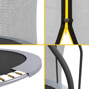 Rebel Trampolina Rebel Active PRO 8ft/244 cm, siatka, drabinka 4