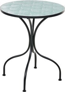 Beliani Stolik bistro ANAPO 60 cm Metal Czarny 4