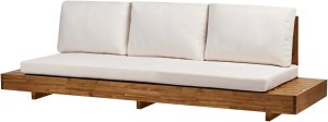Beliani Sofa ogrodowa dla 3 osób MARETTIMO Certyfikowane drewno akacjowe Brązowy 4