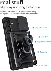 SUPERO Defender Xiaomi Redmi Note 13 Pro 4G / Poco M6 Pro Czarny 2
