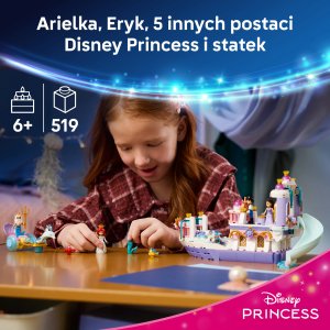 LEGO Disney Królewska łódź weselna Arielki (43299) 2