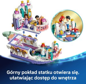 LEGO Disney Królewska łódź weselna Arielki (43299) 3