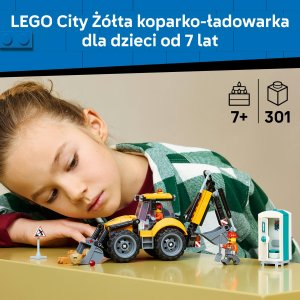 LEGO City Żółta koparko-ładowarka (60480) 2