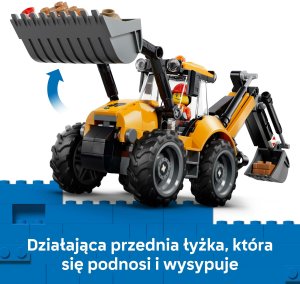 LEGO City Żółta koparko-ładowarka (60480) 3