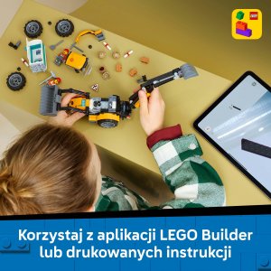 LEGO City Żółta koparko-ładowarka (60480) 6