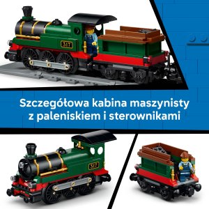 LEGO City Retro pociąg z lokomotywą parową (60511) 4