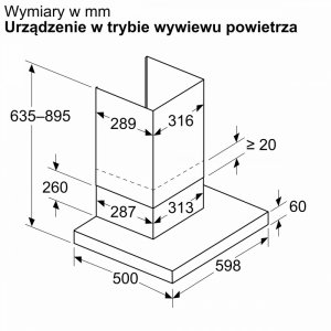 Okap Bosch DWB63BC60 60 czarny 3