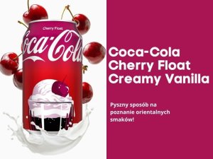 Coca Cola Company Coca Cola Creamy Cherry napój gazowany Float kremowa wiśnia USA 355ml 3