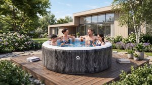 SPA ogrodowe Avenli jacuzzi pompowane AVENLI NICE 6 osobowe 204x70 3