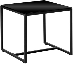 LeanToys Zestaw Meble Ogrodowe Rattan Dwa Krzesła Stolik Na Taras Balkon Czarne 4