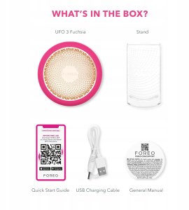 Foreo UFO Trademark 3 rose - Ierice do pielęgnacji twarzy UFO3.FUCHSIA 4