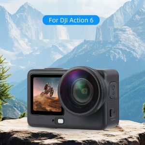 Obiektyw Puluz Obiektyw Szerokokątny Soczewka Fov Boost 185° Do Dji Osmo Action 6 / Szkło Hd / Pu1103 3