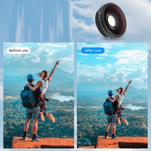 Obiektyw Puluz Obiektyw Szerokokątny Soczewka Fov Boost 185° Do Dji Osmo Action 6 / Szkło Hd / Pu1103 4