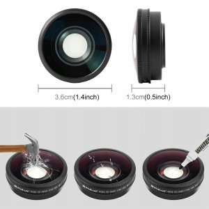 Obiektyw Puluz Obiektyw Szerokokątny Soczewka Fov Boost 185° Do Dji Osmo Action 6 / Szkło Hd / Pu1103 10