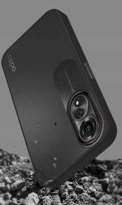 krainaGSM Do Oppo A78 5G|A58 5G Matowe Silicone Case Satynowe Plecki + Szkło 9H 7