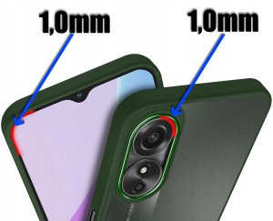 krainaGSM Do Oppo A78 5G|A58 5G Matowe Silicone Case Satynowe Plecki + Szkło 9H 2