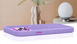 krainaGSM Etui Do Iphone 14 Pro Do Magsafe Matowe Matt Case + Szkło Na Ekran 9H 4