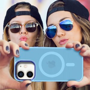 krainaGSM Etui Do Iphone 11 Do Magsafe Matowe Matt Case + Szkło Na Ekran 9H 8