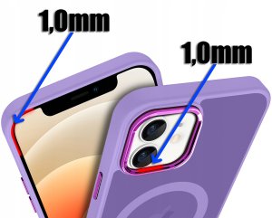krainaGSM Etui Do Iphone 12 | 12 Pro Do Magsafe Matowe Matt Case + Szkło Na Ekran 9H 3