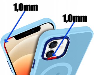 krainaGSM Etui Do Iphone 12 | 12 Pro Do Magsafe Matowe Matt Case + Szkło Na Ekran 9H 2