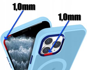 krainaGSM Etui Do Iphone 11 Pro Do Magsafe Matowe Matt Case + Szkło Na Ekran 9H 3