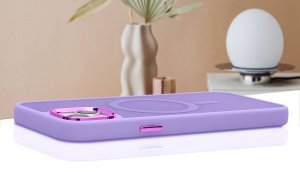 krainaGSM Etui Do Iphone 15 Plus Do Magsafe Matowe Matt Case + Szkło Na Ekran 9H 4